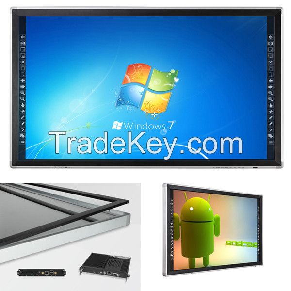 factory price all in one pc touchscreen infrared touch screen monitor for education, lecture, business meeting