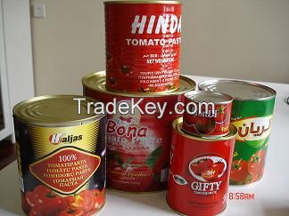 tinned tomato paste 400g,with brix 28-30% 