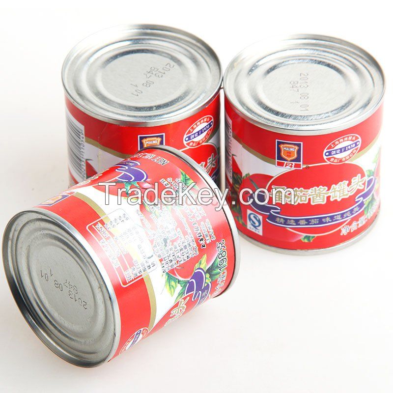 tinned tomato paste 400g,with brix 28-30% 