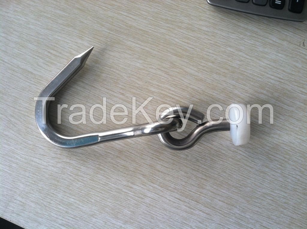 stainless steel straight meat hook