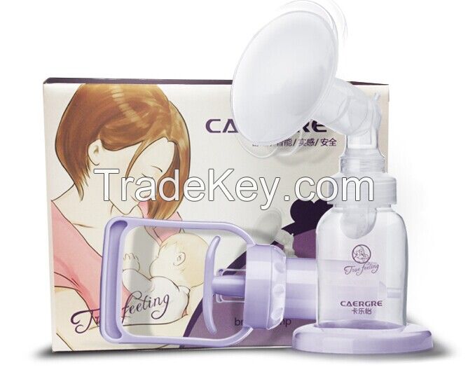 CAERGRE 1198 BPA free/FDA PP material/Easy to assemble/ Portable Manual Breast Pump