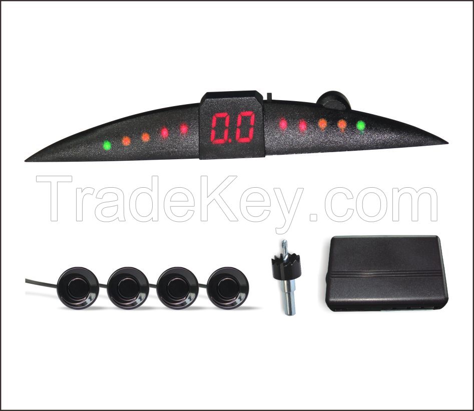 Car Rear 4 Parking Sensor System, Car Parking System Ultrasonic Sensor