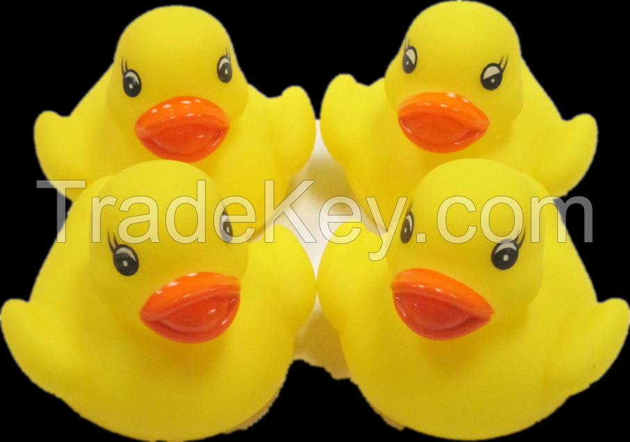 Eco-freindly PVC  LED rubber duck, flashing bath duck toy