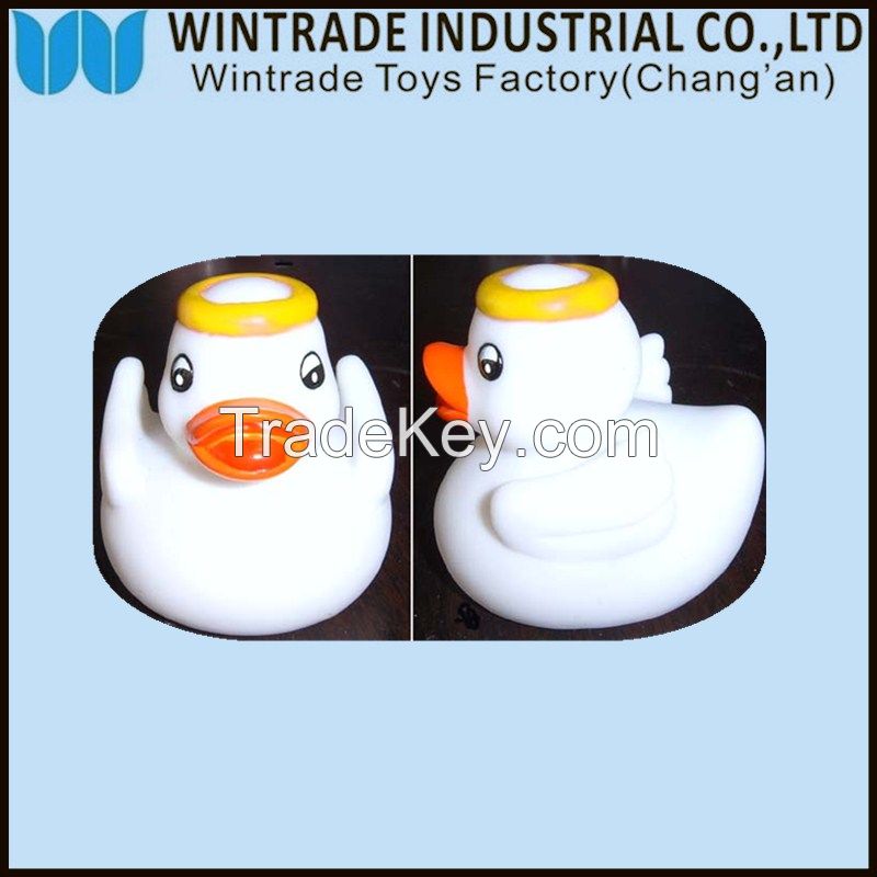 Eco-freindly PVC  LED rubber duck, flashing bath duck toy