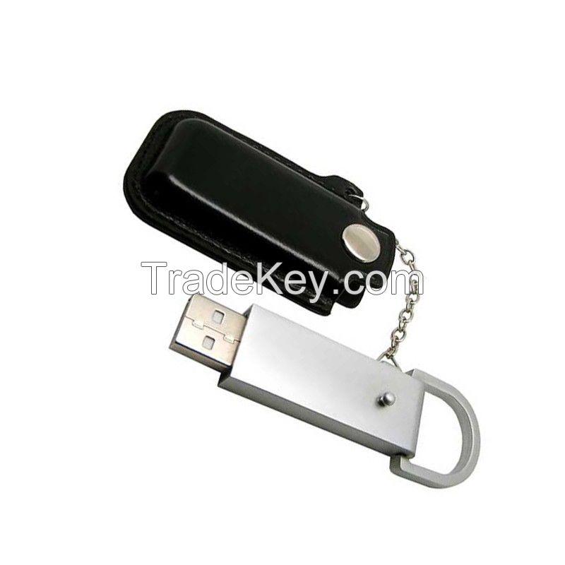 promotion leather usb memory stick