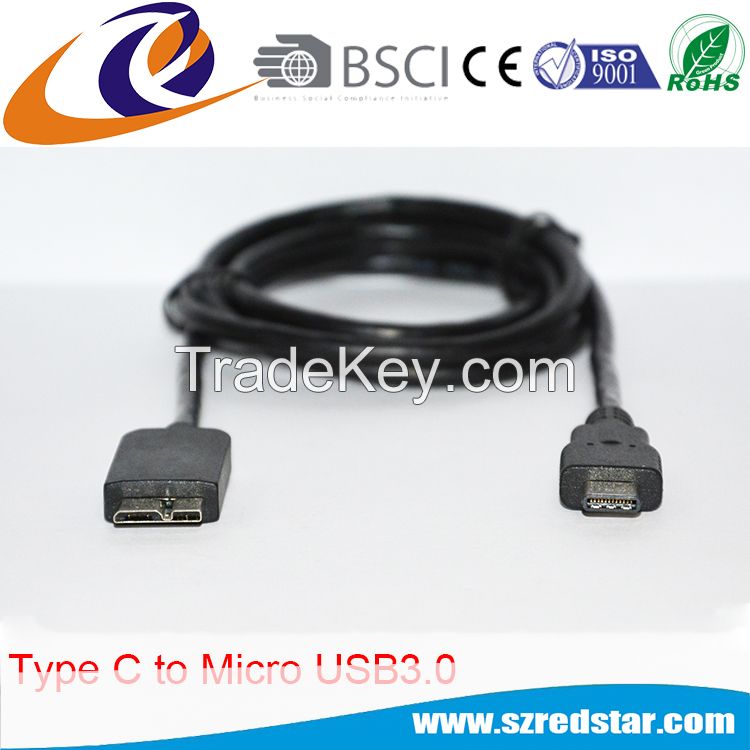 Micro USB 3.1 Type C to 3.0B Male Cable