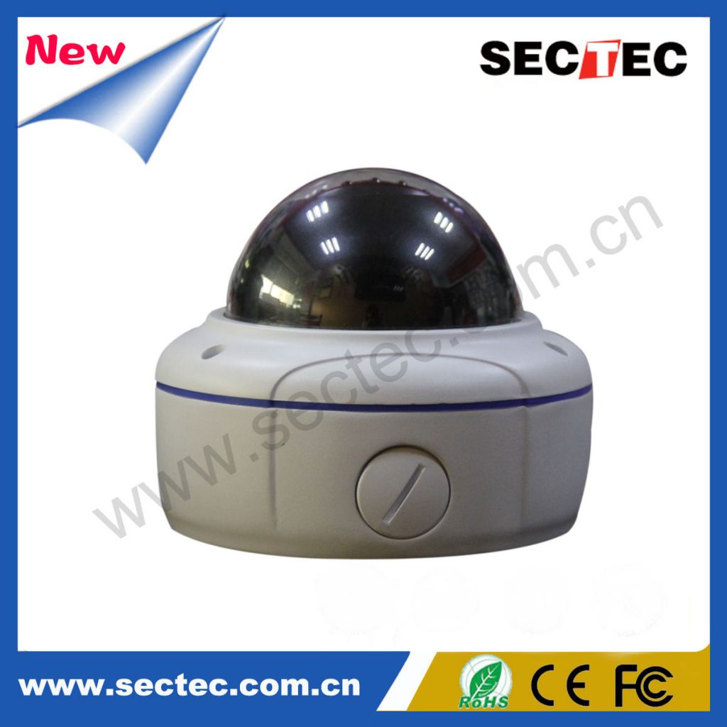 SecTec ST-IP761M-2.2M 2.2M CMOS HD IP Camera 30FPS 1080P, 30 Pcs x 5mm Ir Led, HD 3MP 2.8-12mm Manual Zoom Lens, Al-alloy Case, 3-Axis Design Ir Camera White