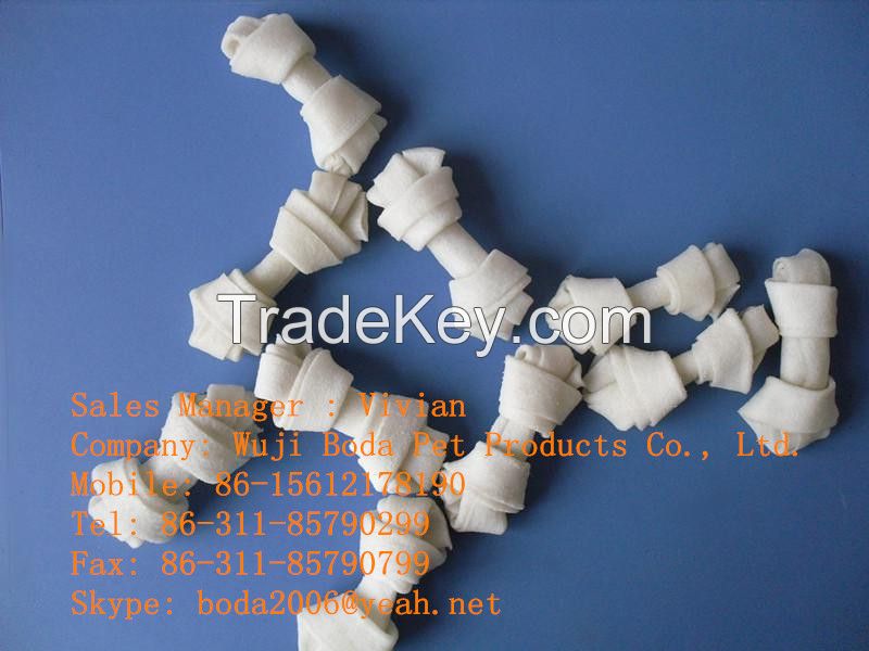 Dried Rawhide knotted bone