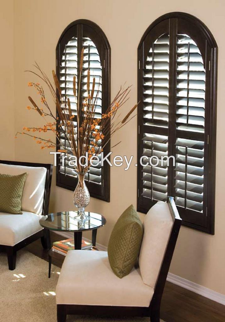 basswood shutters, wooden shutters, PVC shutters