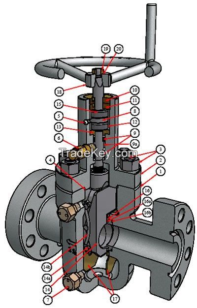 Expanding gate valve