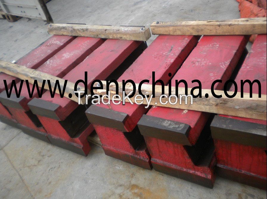 Hot Sale Jaw Crusher Shanbao Toggle Plate in Good Quality