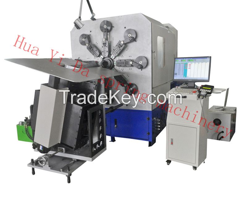 HYD 16 axis Multi functional spring machine and the wire forming compu