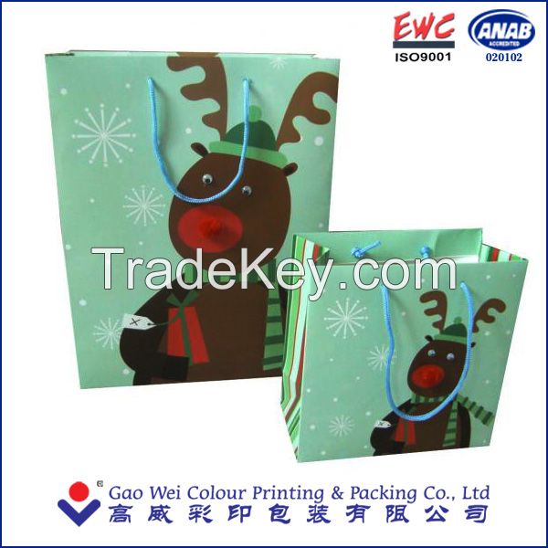 christmas paper gift bag