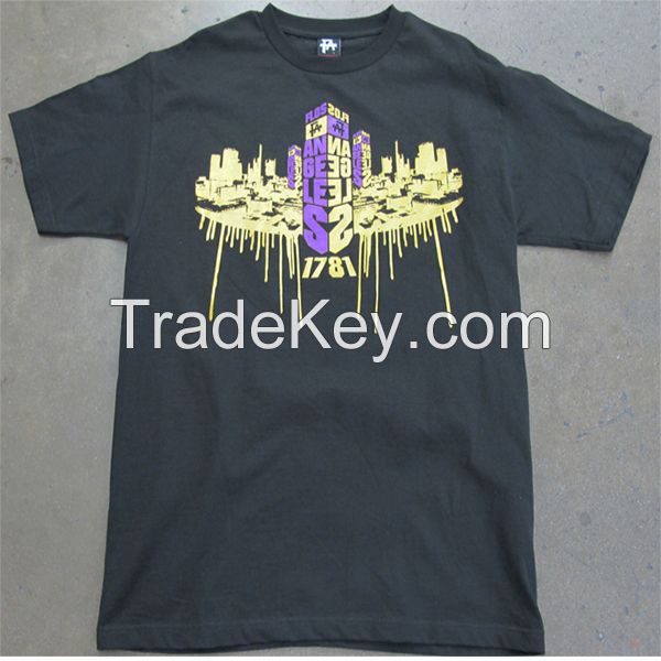 New design cotton t shirt with silk screen printing