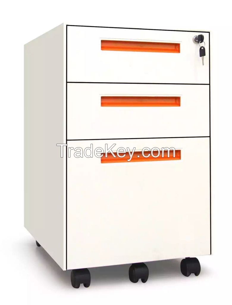 steel /metal drawer cabinet, movable/mobile file cabinet