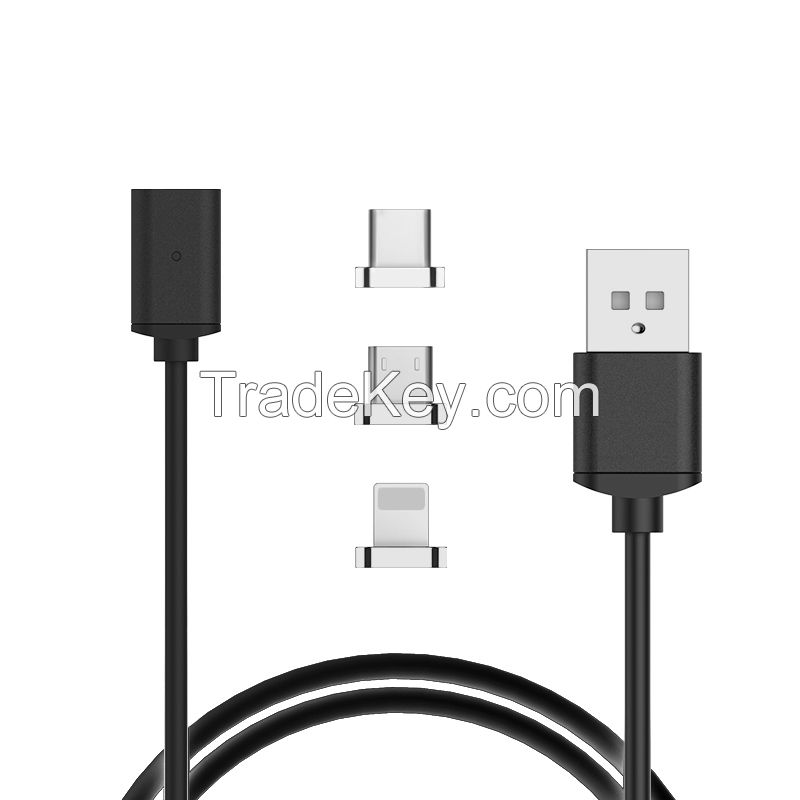 2017 new magnetic USB cables for iphone and smart phones