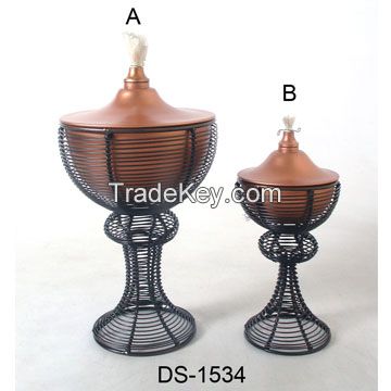 Aluminium, Brass, Iron, Steel, Garden Oil Lamp