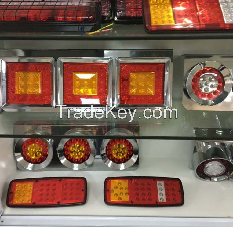 LED Rear Combination Lamps Tail Light Signal LED Stop turn tail back-Up Light Lamp For Truck TRAILER