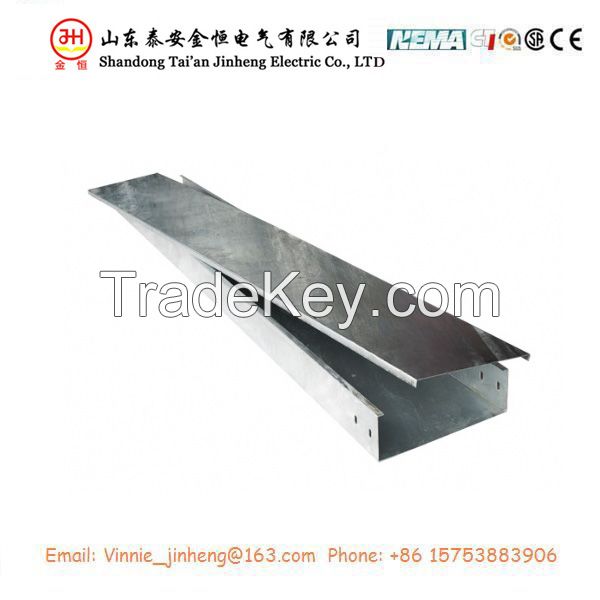 Hot sale solid trough cable tray with cover