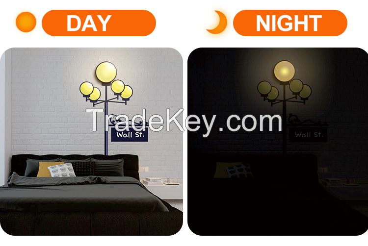 Modern wall sticker lamps, DIY wall lamps design for home decor