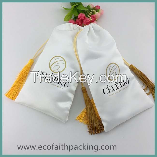 satin drawstring gift jewelry package bag 