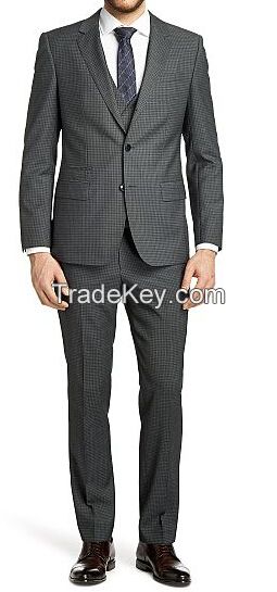 tailor made top quality man suit with wool fabric