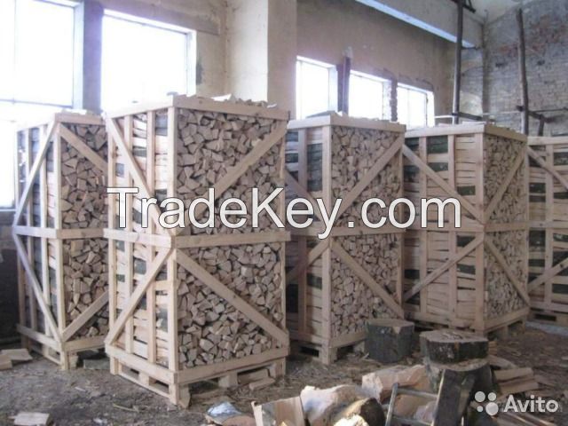 Birch, oak, pine logs and products