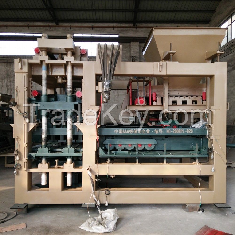 automatic concrete hollow block making machine