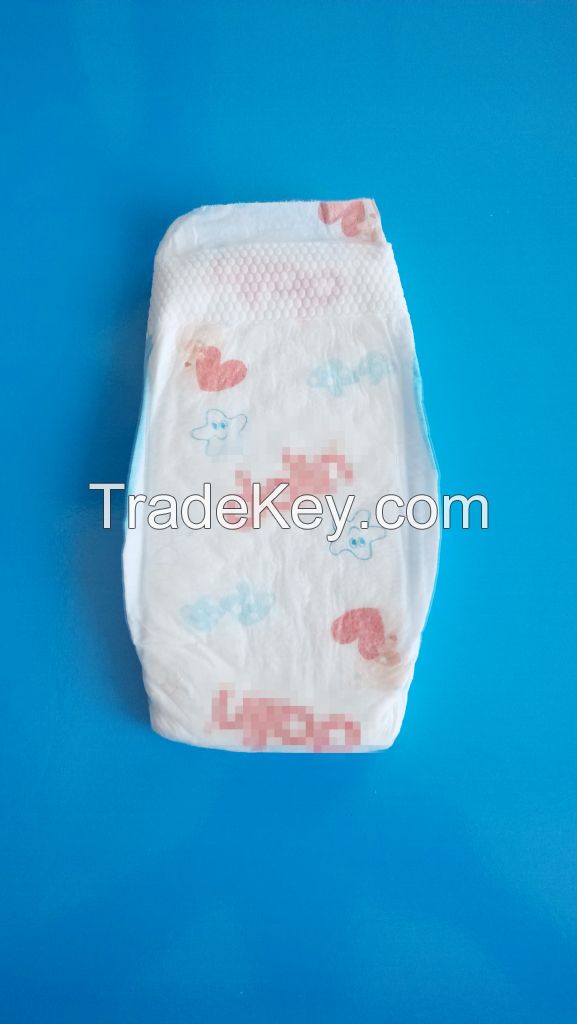 High Quality Cloth Film Velcro Tape Disposable Baby Diaper