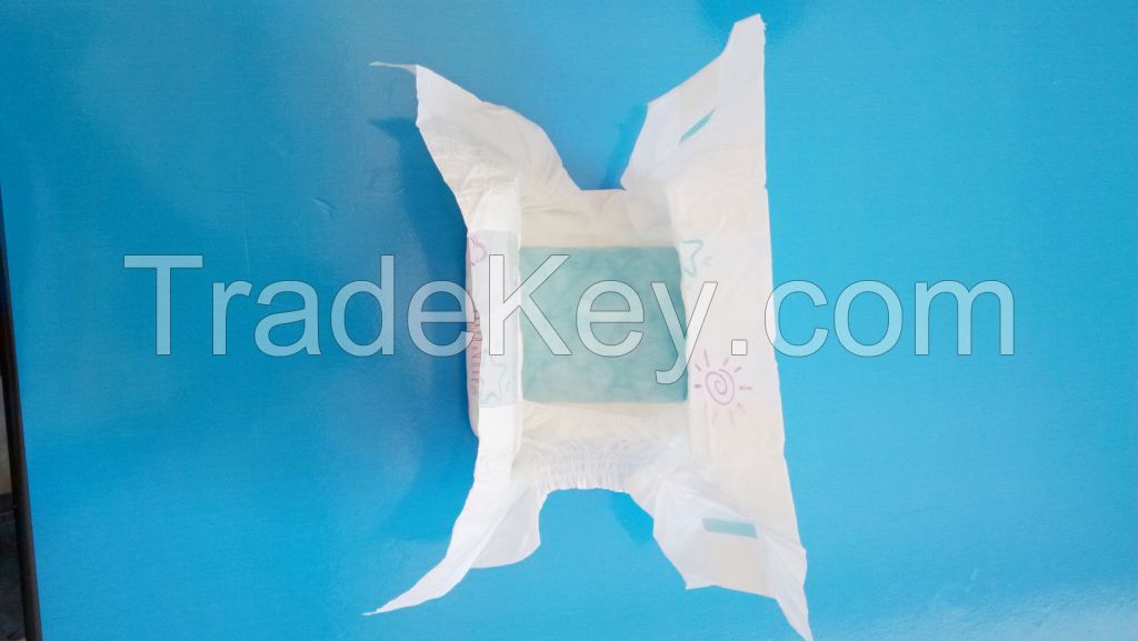 Hot sell cheap price high absorption Breathable film disposable baby diaper