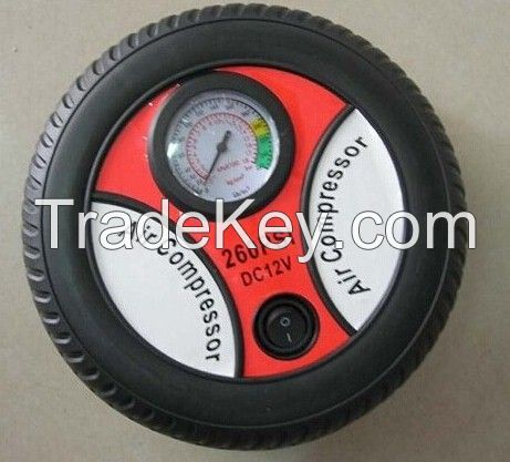 DC 12V tire inflator with LED light