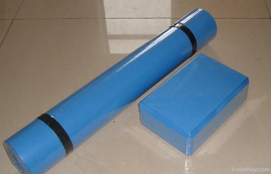 yoga mat/yoga block