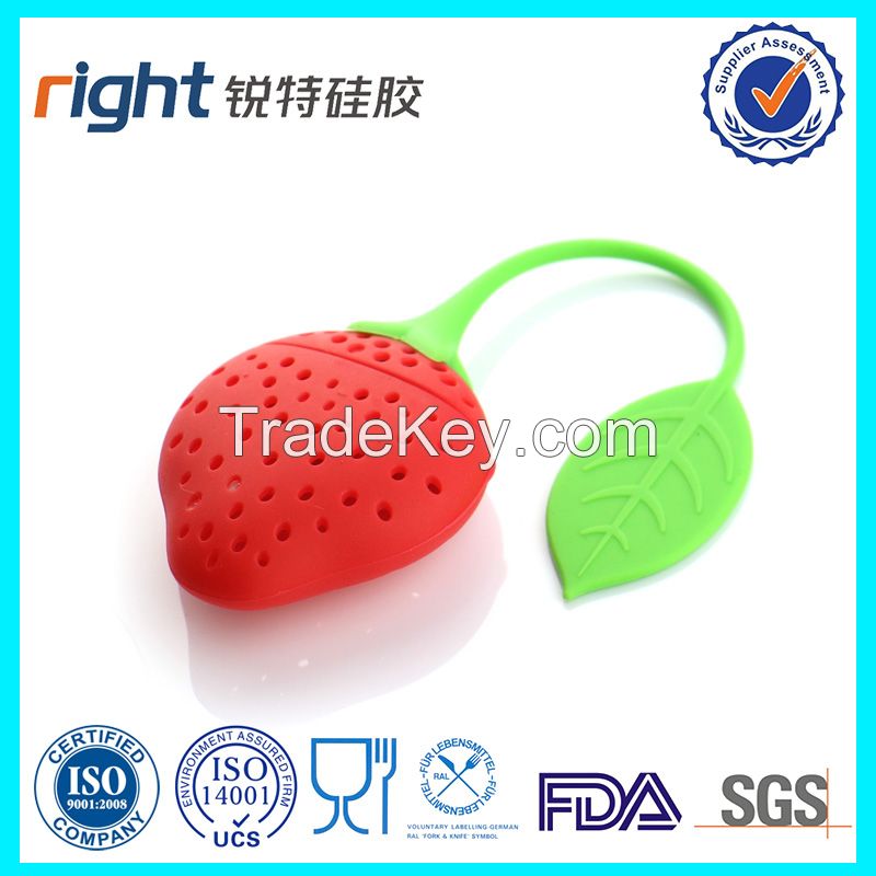 Silicone tea bags - leaves shape