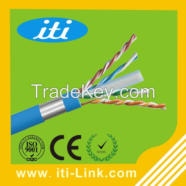 24AWG Cat6 FTP Network Cable with CE/ISO/ROHS Approved FTP CAT6 LAN Cable