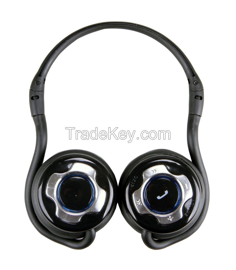 Bluetooth neckband sport stereo headset with microphone