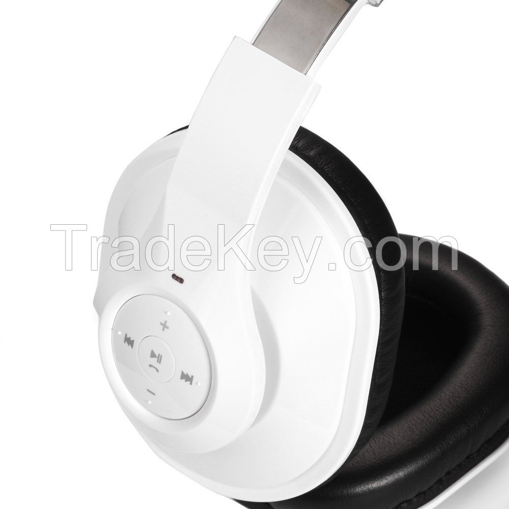 Foldable bluetooth stereo headset with microphone