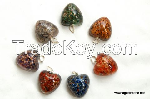 Heart Pendant Chakra Orgone/Orgonite Set