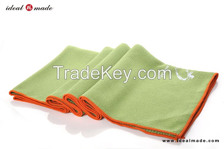 free shippingcustom logo printed premium hot yoga towel microfiber with mesh bag