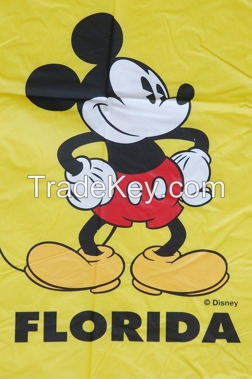 R-1020K-2004 YELLOW DISNEY MICKY MOUSE PVC VINYL BOYS RAINCOAT