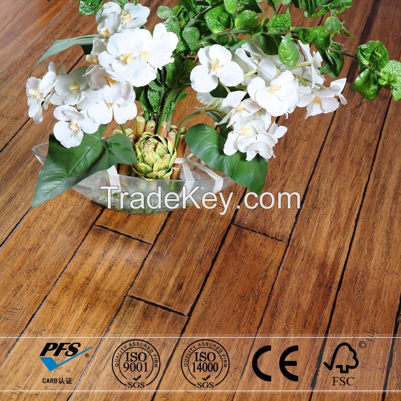 Environmental Friendly  Grade A Strand Woven Bamboo Flooring Antique Carbonized Color