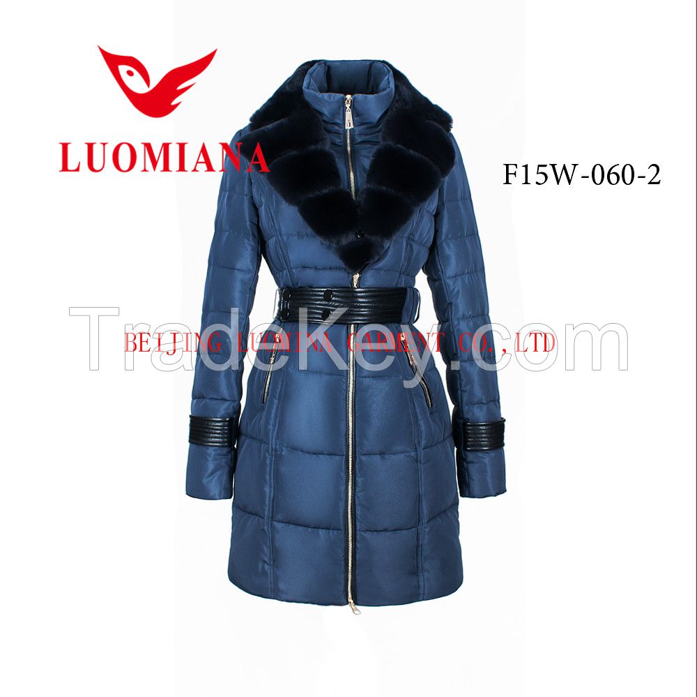 wholesale real fox fur collar women winter jackets