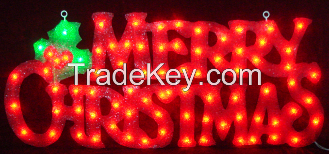 EVA&amp;amp;amp;LED Christmas decorative lights, Merry Christmas Motive Light