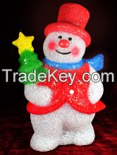 EVA&amp;amp;LED Christmas decorative lights, Santa with present, xmas lights