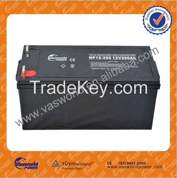 12v 200ah   AGM  lead  acid  battery