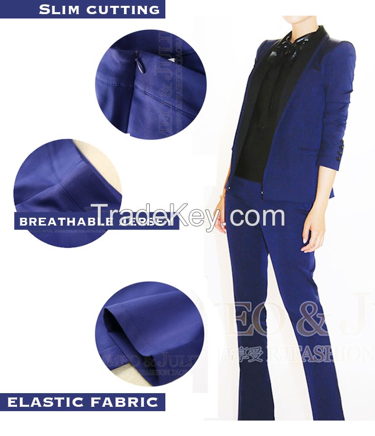 Royal Blue Ladies Pant Suit /Elegant 2015