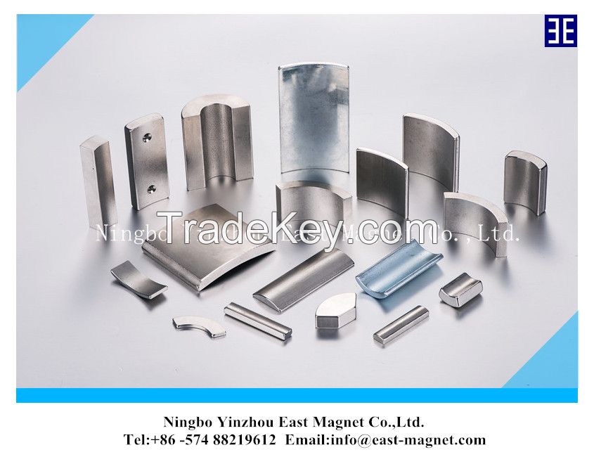 sintered segment permanent NedFeB Magnet for brushless DC Motor