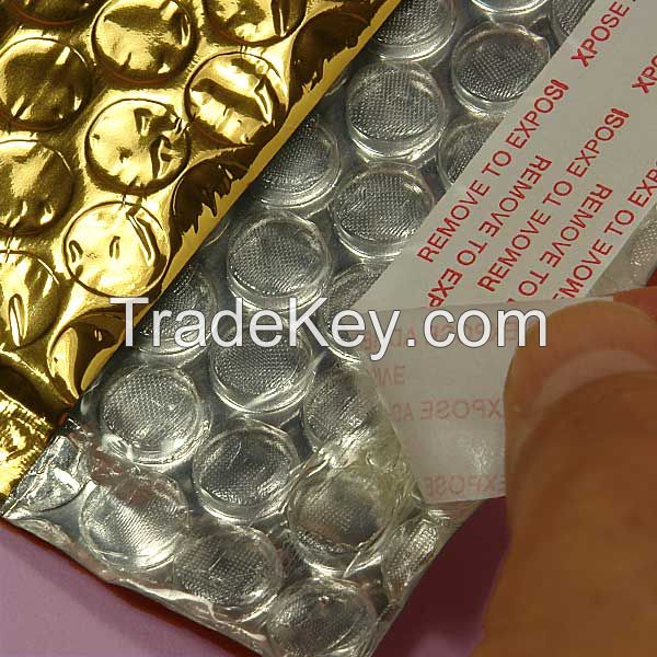 Metallic bubble envelope