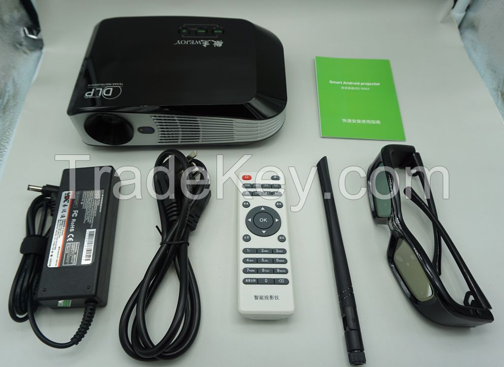 2015 most popular projector android 4k  1080p LED projector