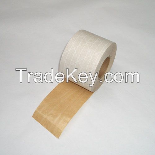 water activated reinforce kraft paper gummed tape