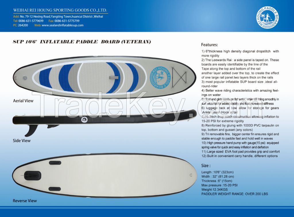 INFLATABLE PADDLE BOARD, INFLATABLE BOAT